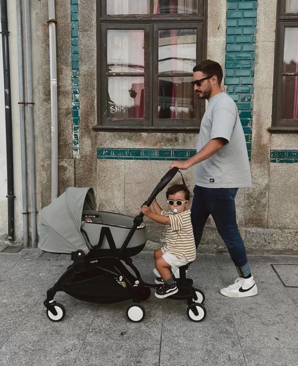 YOYO Bassinet (olive) kopā ar kāpslīti otram bērnam